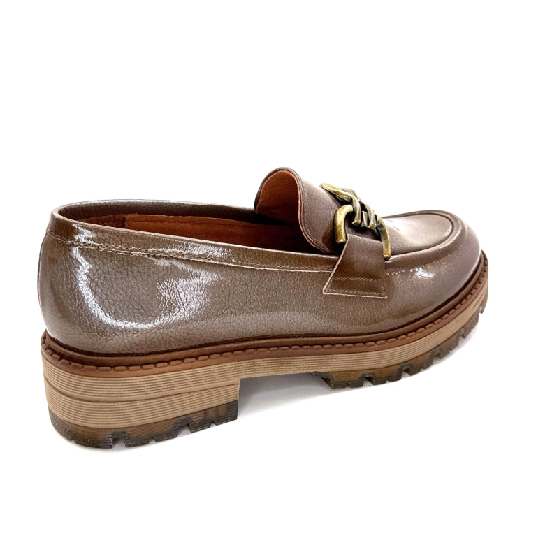 Ivoire Cv5055 Cuir Vernis Taupe CV 5055 - LACK - TAUPE Automne Hiver 2024-2025