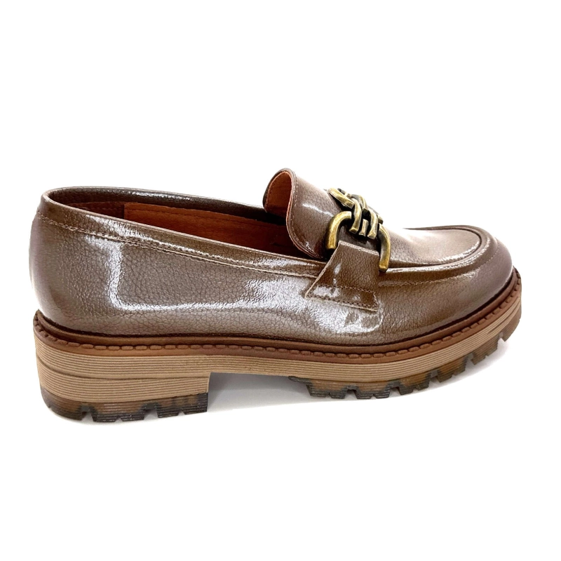 Ivoire Cv5055 Cuir Vernis Taupe CV 5055 - LACK - TAUPE Automne Hiver 2024-2025