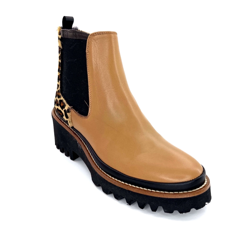 XSA 9829 Cuir Camel Léo 9829 - POSEIDON CAMEL - CAVALLIN Automne Hiver 2024-2025