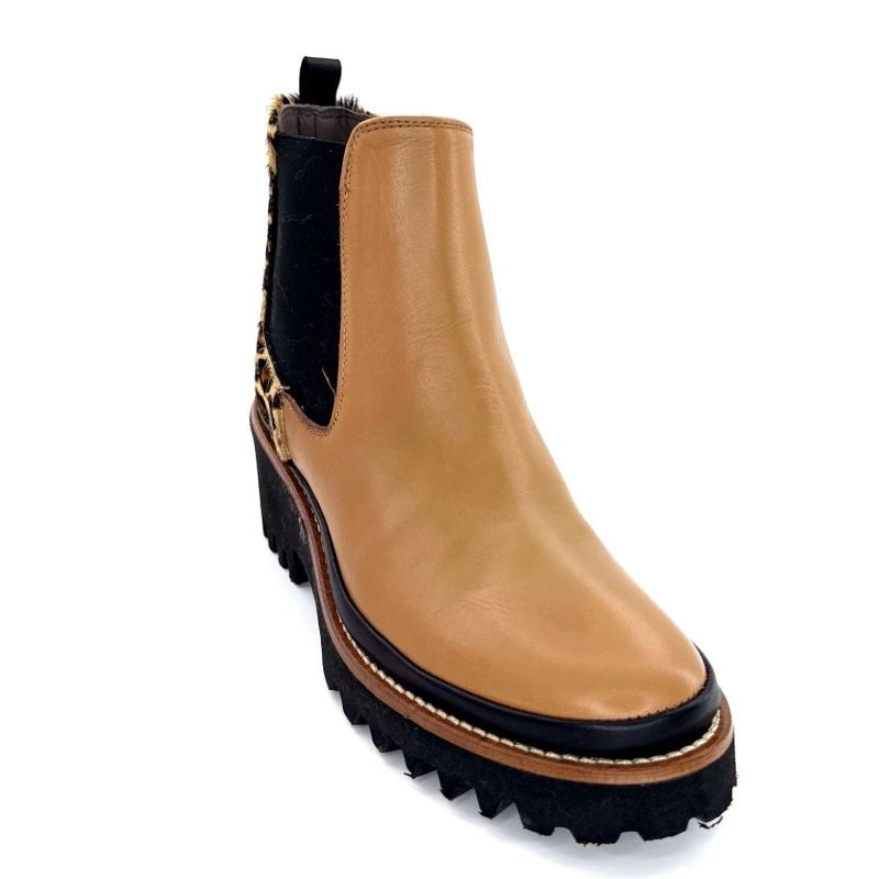 XSA 9829 Cuir Camel Léo 9829 - POSEIDON CAMEL - CAVALLIN Automne Hiver 2024-2025