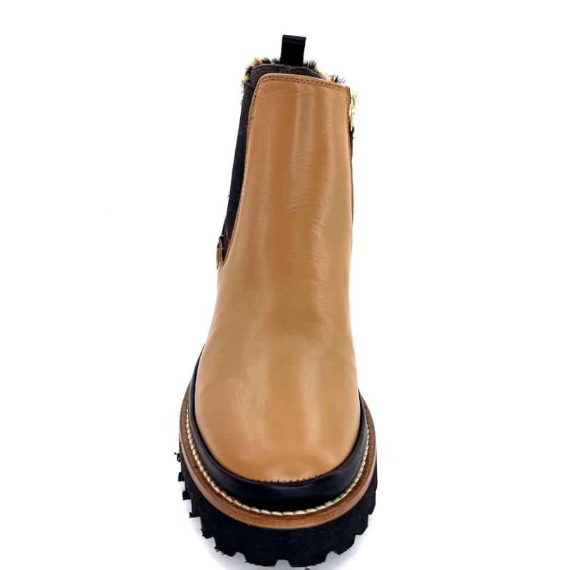 XSA 9829 Cuir Camel Léo 9829 - POSEIDON CAMEL - CAVALLIN Automne Hiver 2024-2025