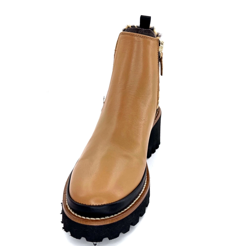 XSA 9829 Cuir Camel Léo 9829 - POSEIDON CAMEL - CAVALLIN Automne Hiver 2024-2025