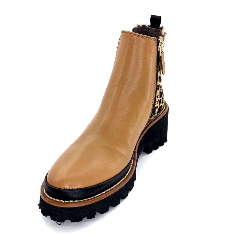 XSA 9829 Cuir Camel Léo 9829 - POSEIDON CAMEL - CAVALLIN Automne Hiver 2024-2025