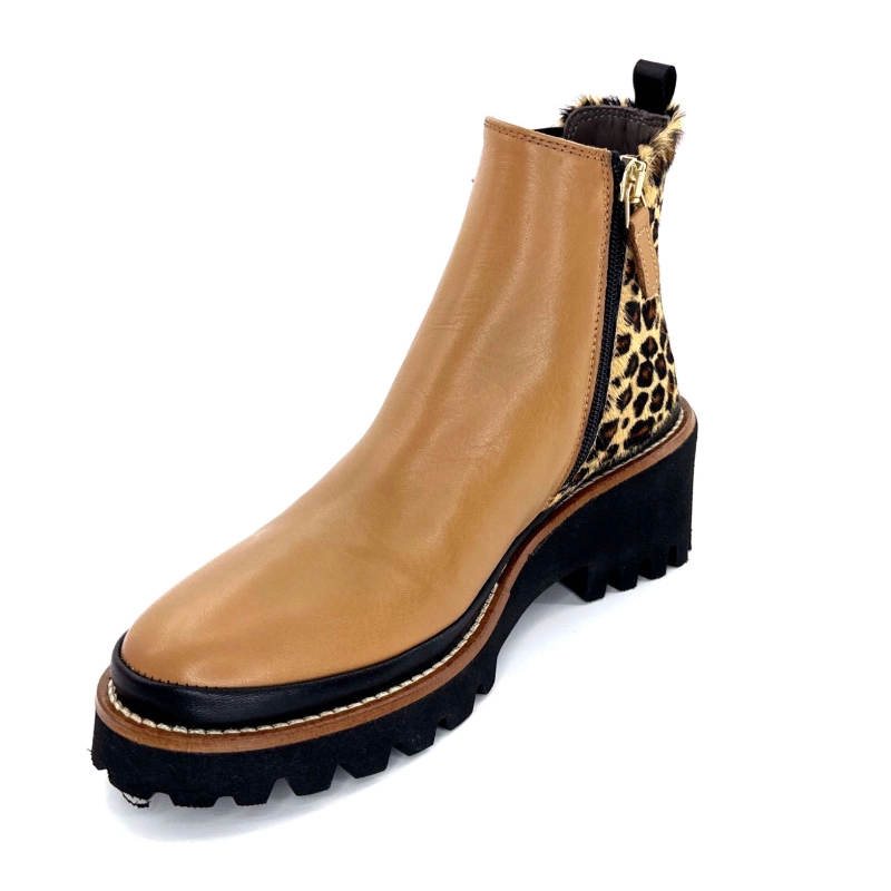 XSA 9829 Cuir Camel Léo 9829 - POSEIDON CAMEL - CAVALLIN Automne Hiver 2024-2025