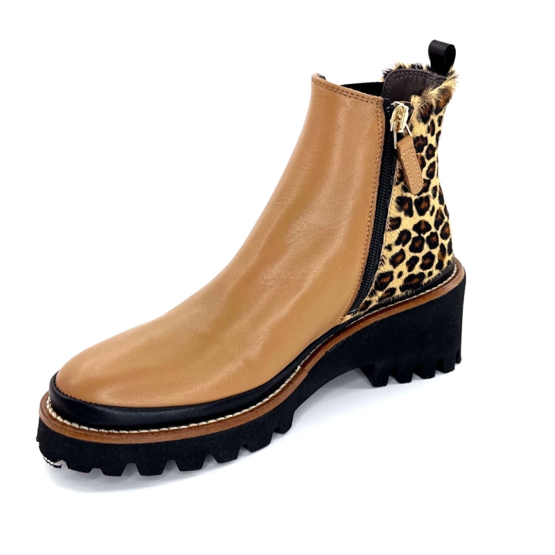 XSA 9829 Cuir Camel Léo 9829 - POSEIDON CAMEL - CAVALLIN Automne Hiver 2024-2025