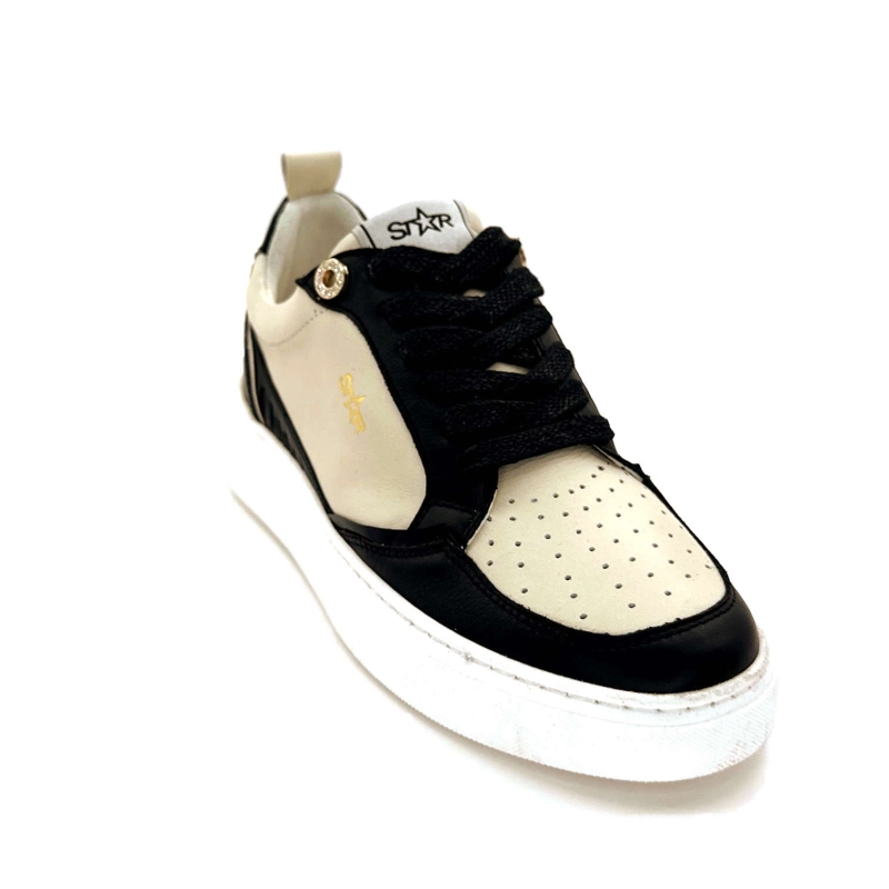 Myma 7921 Cuir Crème Noir 7921 - CUIR - NOIR + BEIGE Automne Hiver 2024-2025