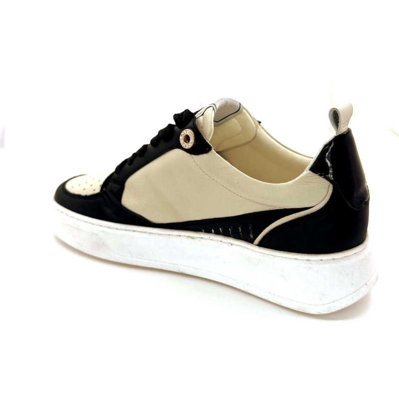 Myma 7921 Cuir Crème Noir 7921 - CUIR - NOIR + BEIGE Automne Hiver 2024-2025