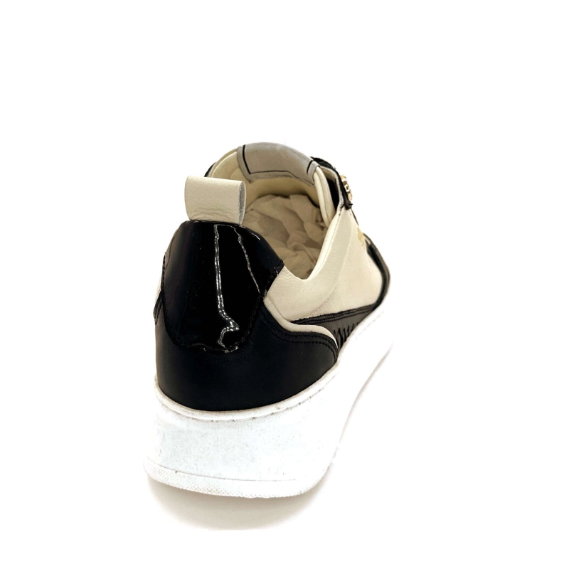 Myma 7921 Cuir Crème Noir 7921 - CUIR - NOIR + BEIGE Automne Hiver 2024-2025