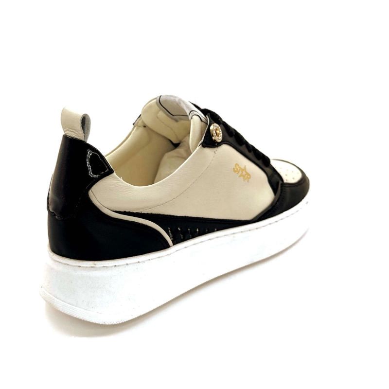 Myma 7921 Cuir Crème Noir 7921 - CUIR - NOIR + BEIGE Automne Hiver 2024-2025