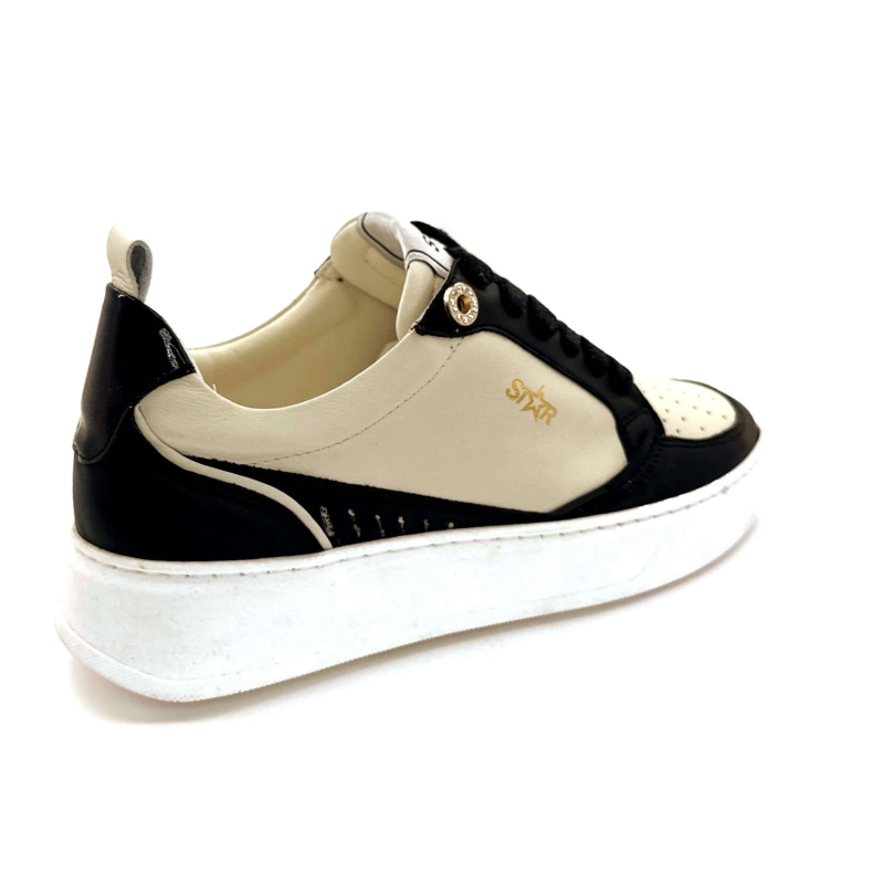 Myma 7921 Cuir Crème Noir 7921 - CUIR - NOIR + BEIGE Automne Hiver 2024-2025