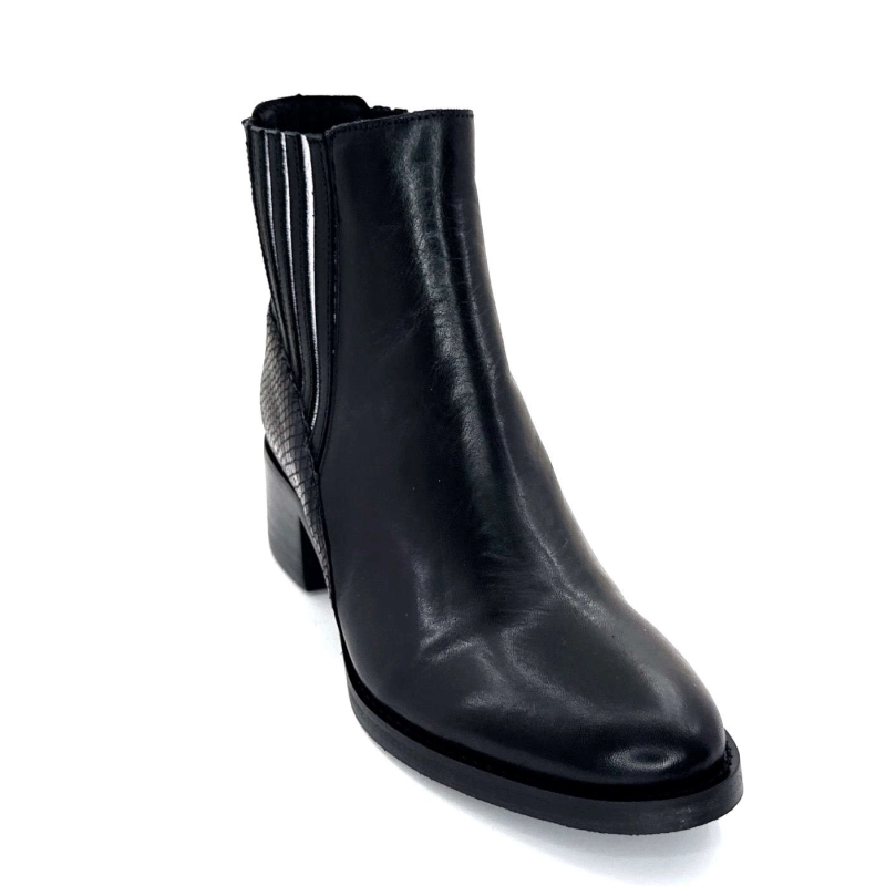 Ivoire 99885 Daim Noir 99885 - CUIR LISSE NOIR + - CALC Automne Hiver 2024-2025