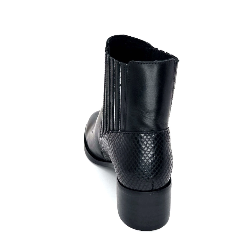 Ivoire 99885 Daim Noir 99885 - CUIR LISSE NOIR + - CALC Automne Hiver 2024-2025