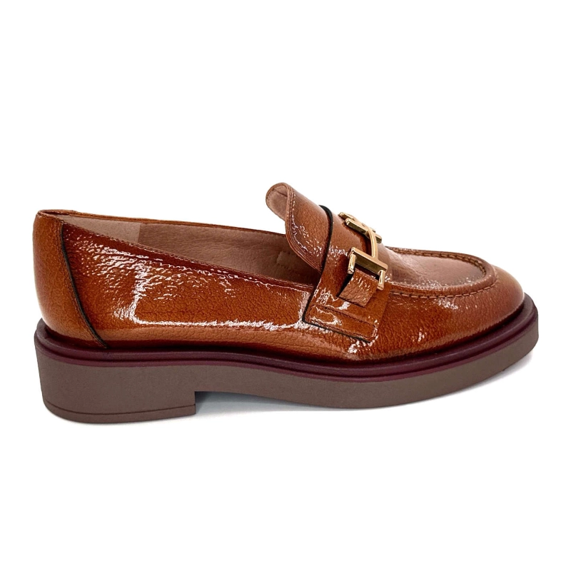 Hispanitas Hi 243632 Brookly Cuir Vernis Marron HI 243632 BROOKLY - RIO - 124 CU Automne Hiver 2024-2025