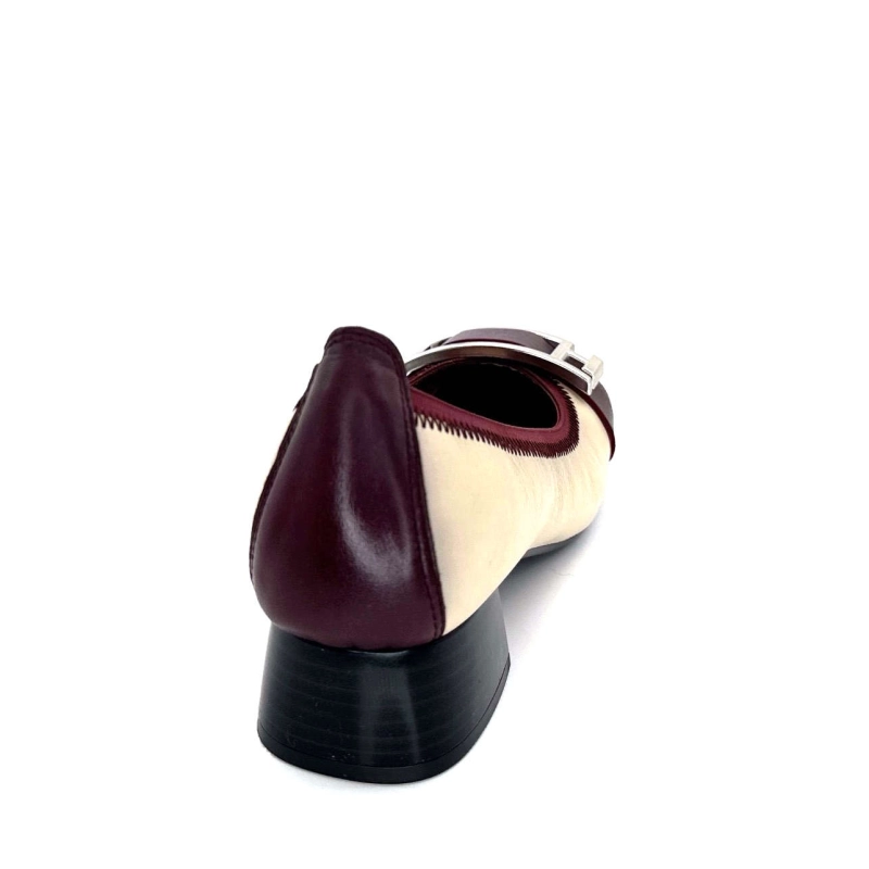 Hispanitas Chi 243670 Manila Vernis Crème & Bordeaux CHI 243670 MANILA - RIO 124 ALMO Automne Hiver 2024-2025