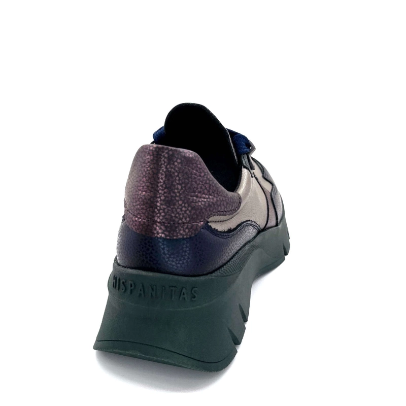 Hispanitas Chi 243617 Helsink Cuir Métal Bleu Bronze Vert CHI 243617 HELSINK - BOLMET 124 Automne Hiver 2024-2025