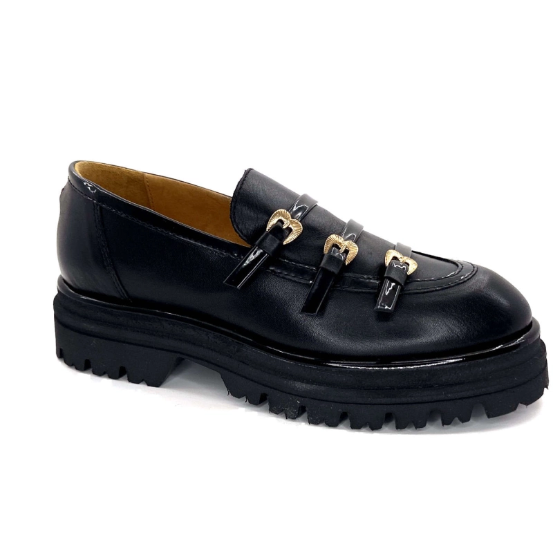 GioPiu Mia 01 Cuir Noir MIA 01 - COMBI BLACK Automne Hiver 2024-2025