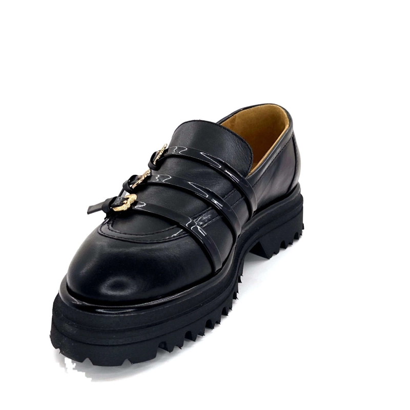 GioPiu Mia 01 Cuir Noir MIA 01 - COMBI BLACK Automne Hiver 2024-2025