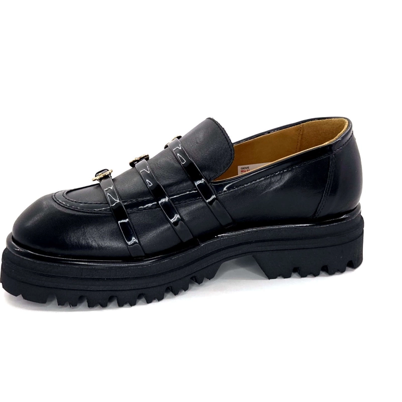 GioPiu Mia 01 Cuir Noir MIA 01 - COMBI BLACK Automne Hiver 2024-2025