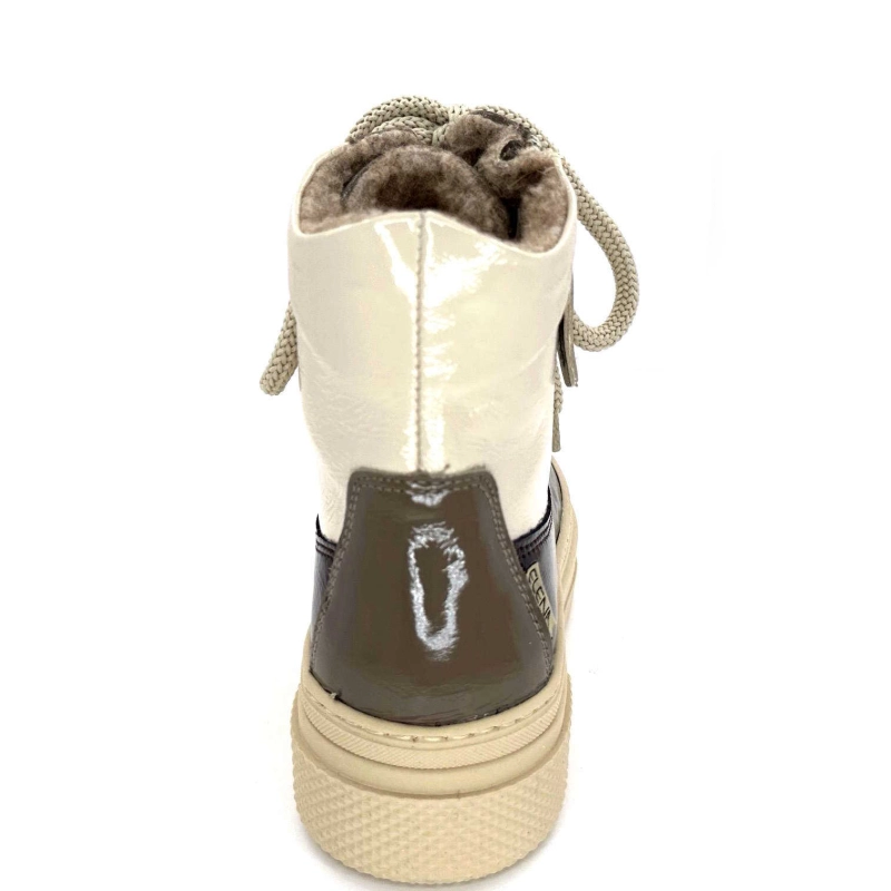 Elena 20339 Gill Cuir Vernis Crème Marron Gris 20339 GILL - VERSION NAPLACK - B Automne Hiver 2024-2025