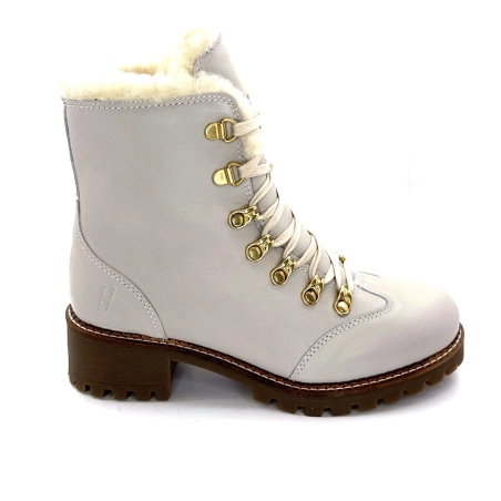 Zapatos Hooper Albe Cuir Panna Ivoire Chaussures