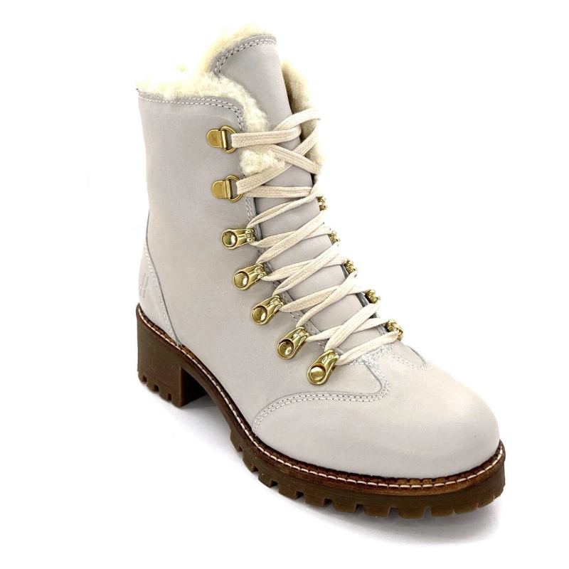 Hooper Shoes Albe Cuir Panna ALBE H24 - CUIR - PANNA Automne Hiver 2024-2025