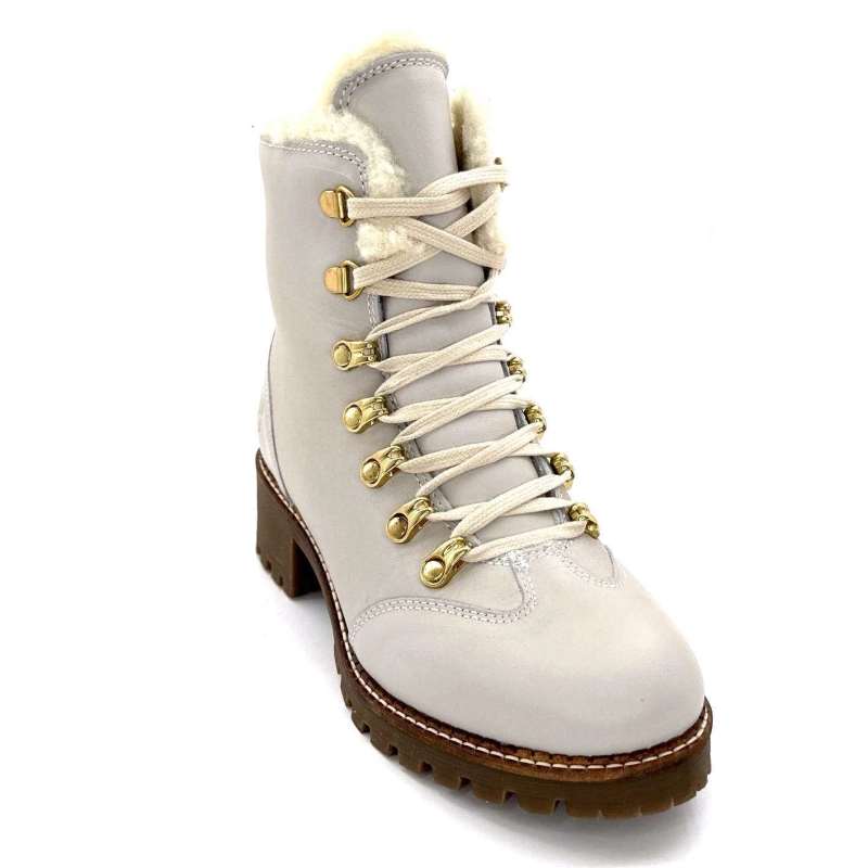 Hooper cipők Albe Cuir Panna Ivoire Chaussures