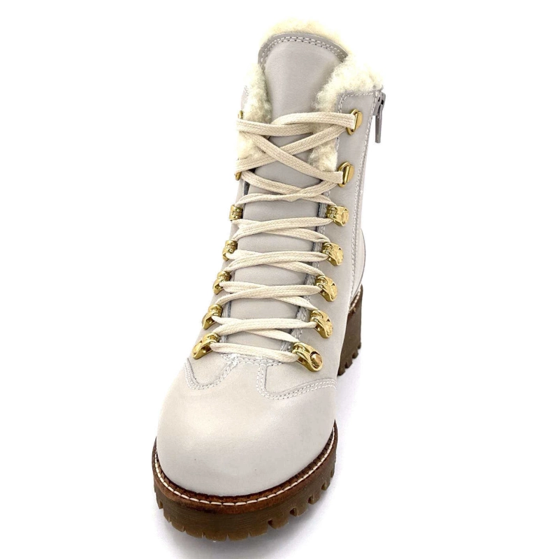 Zapatos Hooper Albe Cuir Panna Ivoire Chaussures