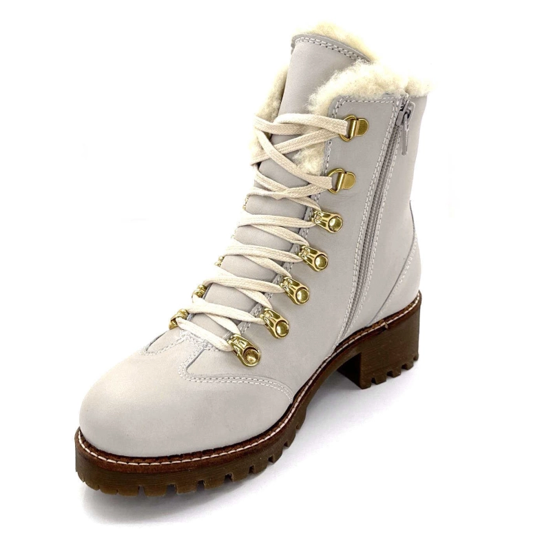 Sapatos Hooper Albe Cuir Panna Ivoire Chaussures