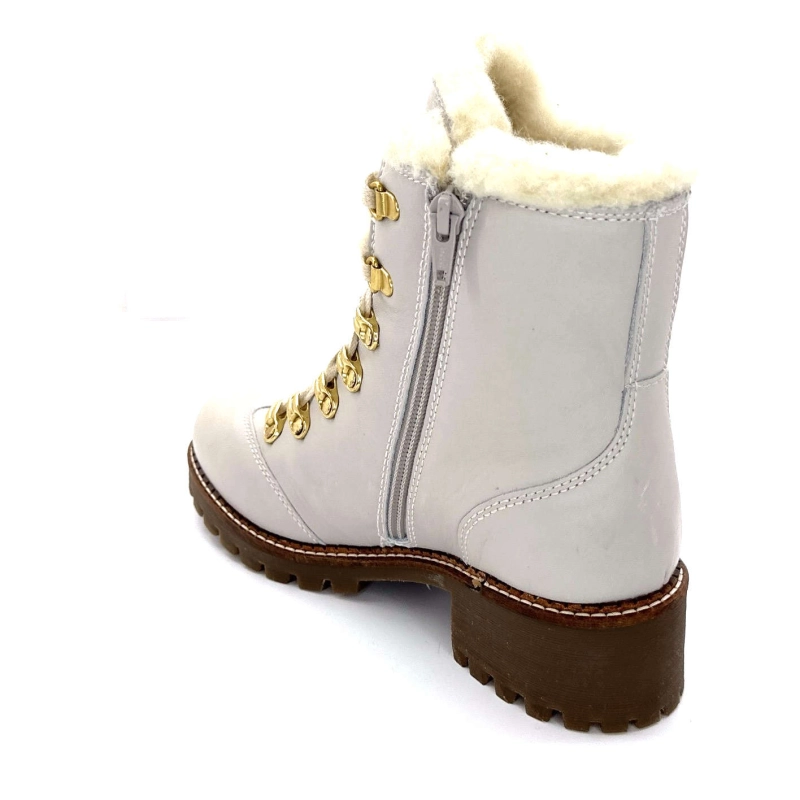 Pantofi Hooper Albe Cuir Panna Ivoire Chaussures