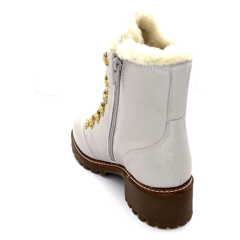 Pantofi Hooper Albe Cuir Panna Ivoire Chaussures