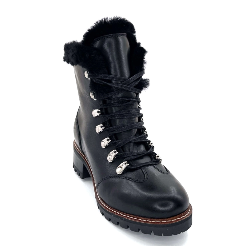 Hooper Sko Albe Sort Læder Ivoire Chaussures