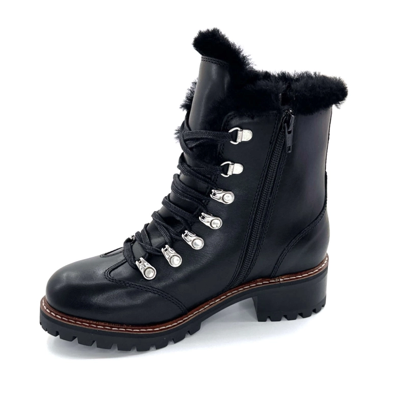 Hooper Skor Albe Svart Läder Ivoire Chaussures