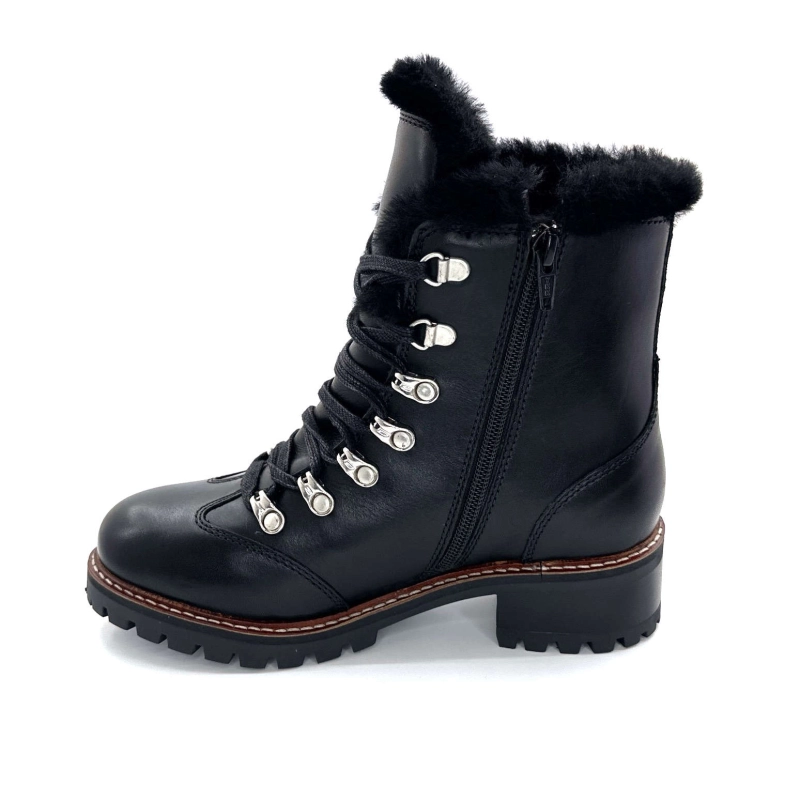 Hooper Skor Albe Svart Läder Ivoire Chaussures