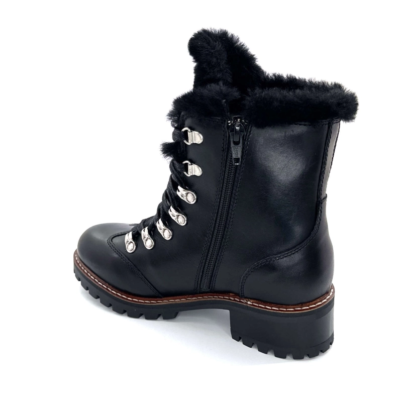 Scarpe Hooper Albe in pelle nera Ivoire Chaussures