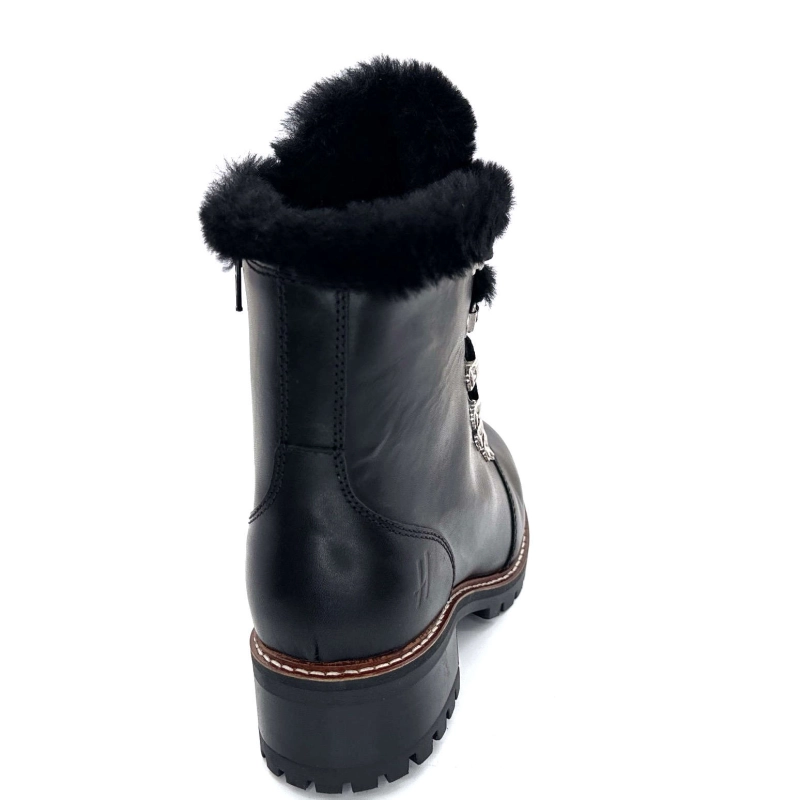 Hooper Skor Albe Svart Läder Ivoire Chaussures