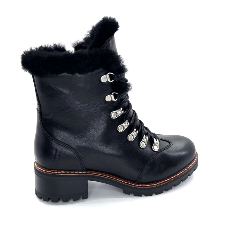 Buty Hooper Albe z czarnej skóry Ivoire Chaussures