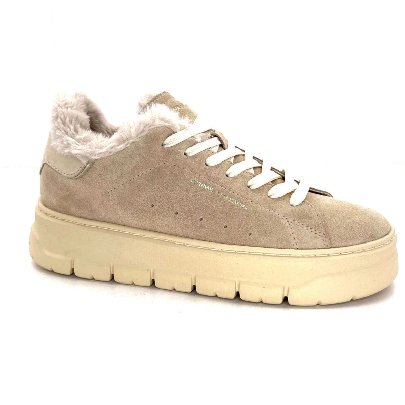 Crime London 21951 Daim Beige Fourrure 21951 - COL 15 Automne Hiver 2024-2025