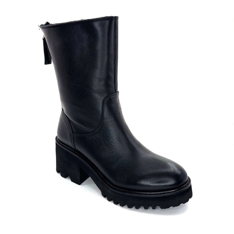 Ivoire Evs 2963 Cuir Noir EVS 2963 - NAPPA - NOIR Automne Hiver 2024-2025