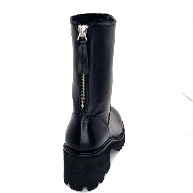 Ivoire Evs 2963 Cuir Noir EVS 2963 - NAPPA - NOIR Automne Hiver 2024-2025