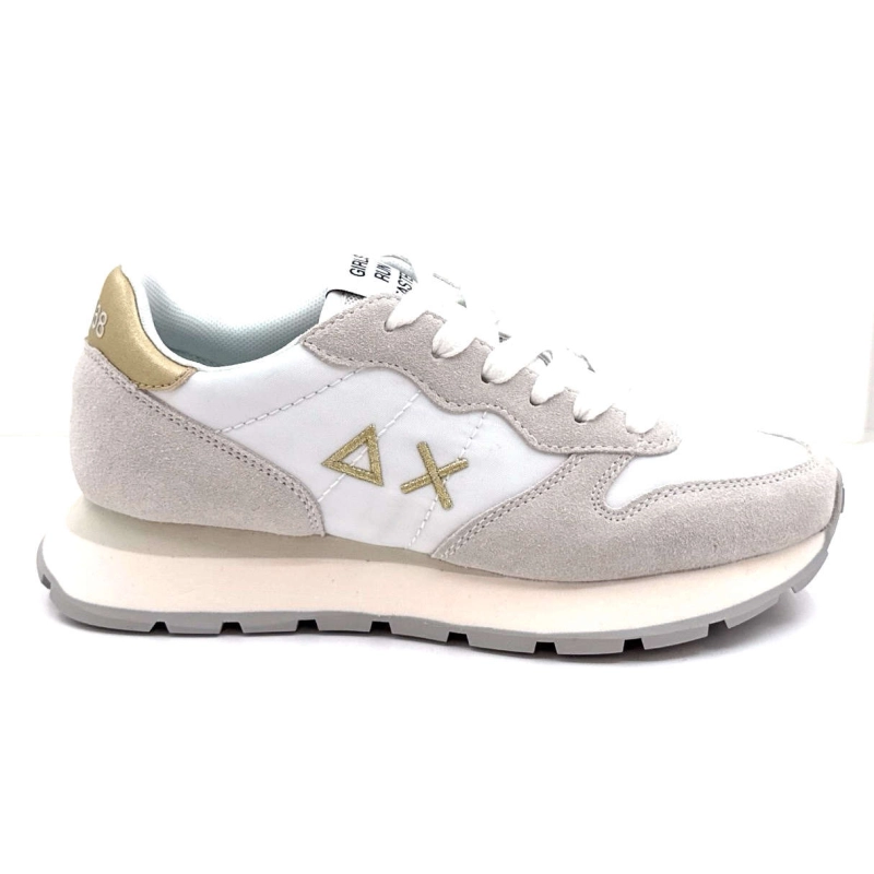 Sun68 Z35202 Ally Cuir Gold Daim Gris Textile Blanc Z35202 ALLY GOLD - SILVER - 01 B Printemps Eté 2025