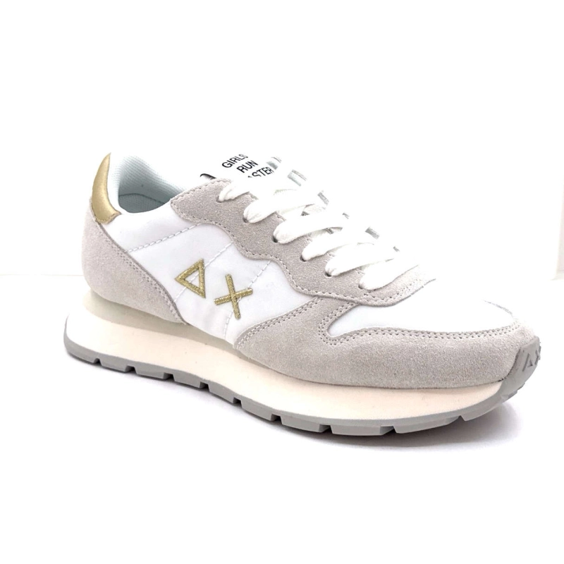 Sun68 Z35202 Ally Cuir Gold Daim Gris Textile Blanc Z35202 ALLY GOLD - SILVER - 01 B Printemps Eté 2025