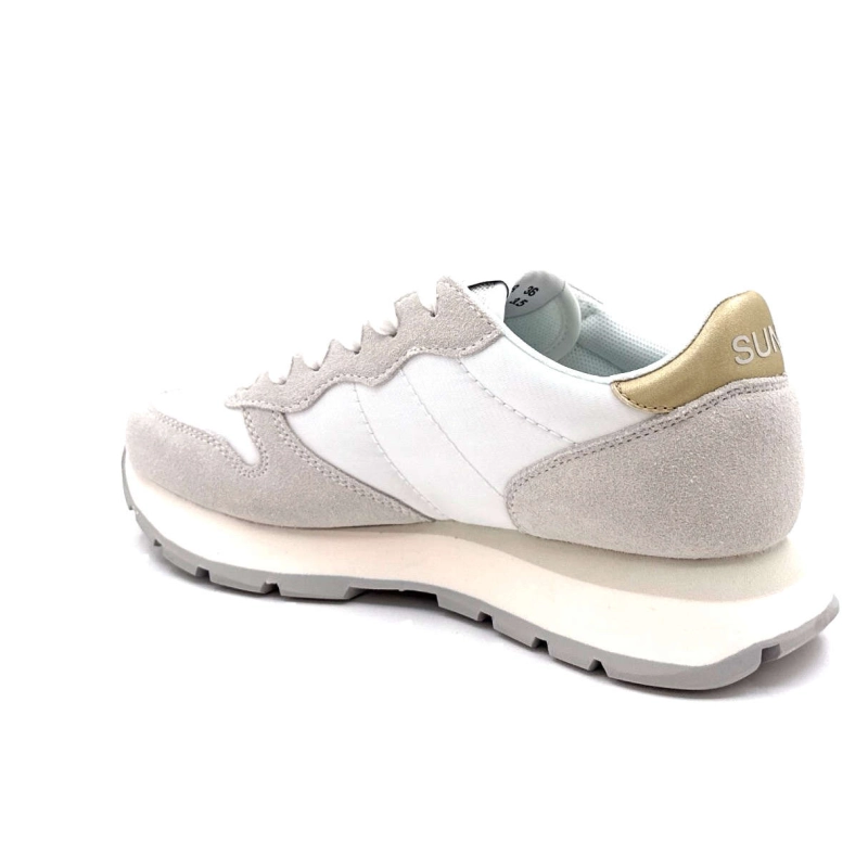 Sun68 Z35202 Ally Cuir Gold Daim Gris Textile Blanc Z35202 ALLY GOLD - SILVER - 01 B Printemps Eté 2025