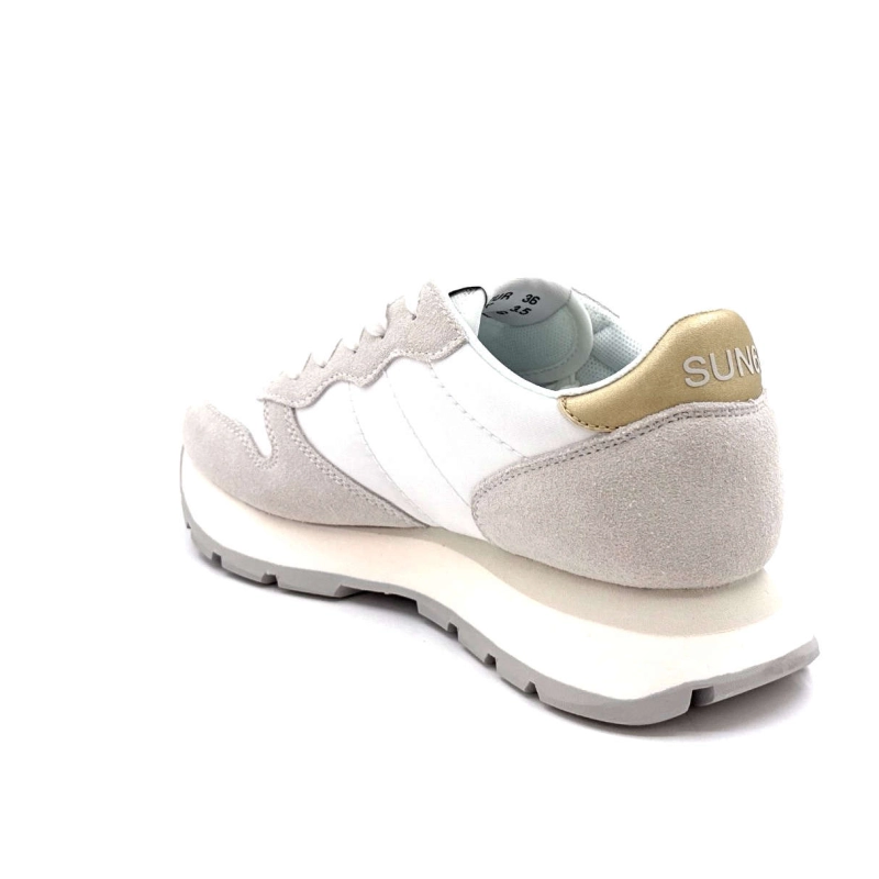 Sun68 Z35202 Ally Cuir Gold Daim Gris Textile Blanc Z35202 ALLY GOLD - SILVER - 01 B Printemps Eté 2025
