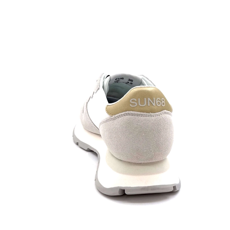 Sun68 Z35202 Ally Cuir Gold Daim Gris Textile Blanc Z35202 ALLY GOLD - SILVER - 01 B Printemps Eté 2025