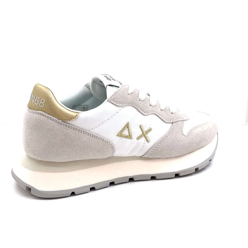 Sun68 Z35202 Ally Cuir Gold Daim Gris Textile Blanc Z35202 ALLY GOLD - SILVER - 01 B Printemps Eté 2025