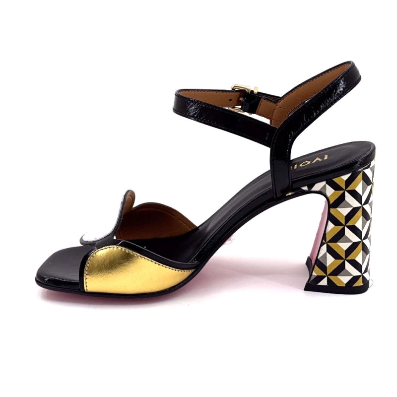 Ivoire 710 Cuir Blanc Noir Doré 710 - TOMAIA LUX NERO - RIP LUX Printemps Eté 2025