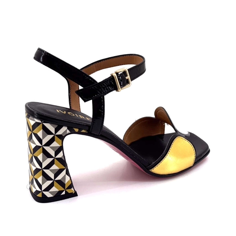 Ivoire 710 Cuir Blanc Noir Doré 710 - TOMAIA LUX NERO - RIP LUX Printemps Eté 2025