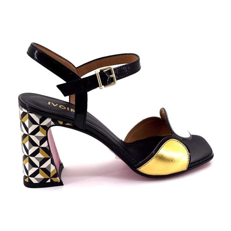 Ivoire 710 Cuir Blanc Noir Doré 710 - TOMAIA LUX NERO - RIP LUX Printemps Eté 2025