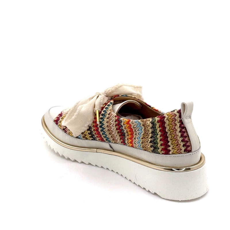 XSA 8010 Maori Cuir Blanc Rafia Multicolore 8010 MAORI - MULTICOLOR - NAPPA Printemps Eté 2025