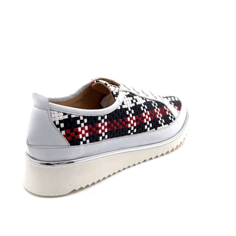 XSA 9702 Intr Cuir Blanc Marine Rouge 9702 INTR - R40 OCEANO - NAPPA B Printemps Eté 2025